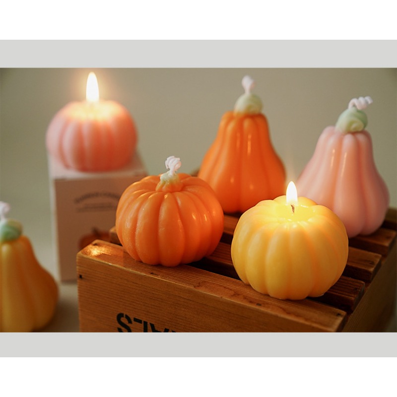 Handmade Halloween Pumpkin Sce - đánh giá và giá Silk Candle
