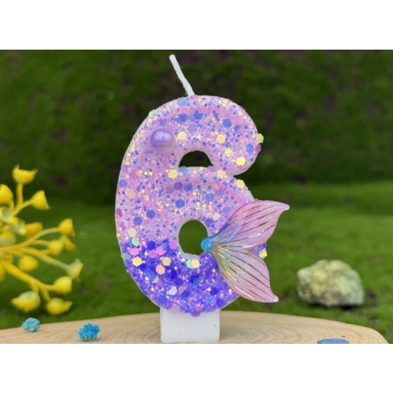 Glitter Purple Gradient Mermai - đánh giá và giá Soy Wax