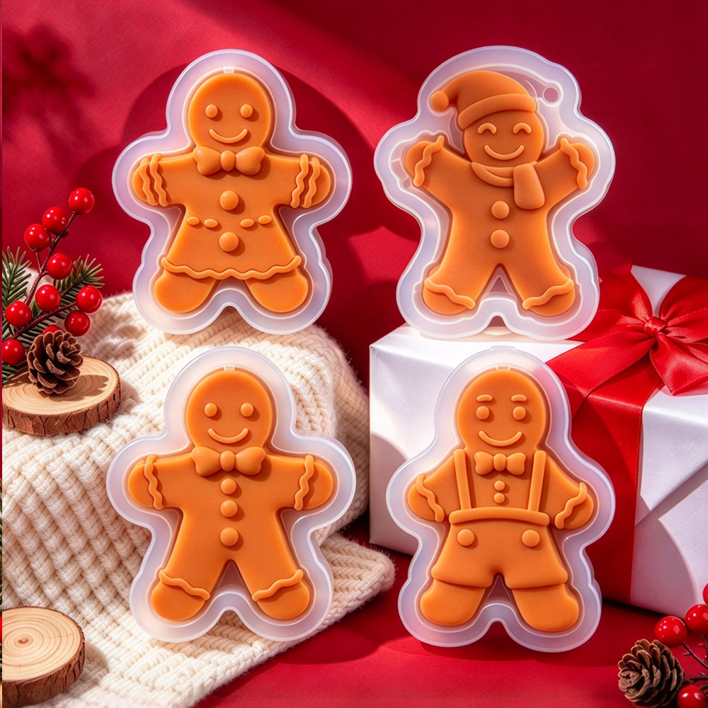 Christmas Gingerbread Man Sili - đánh giá và giá Candle Molds