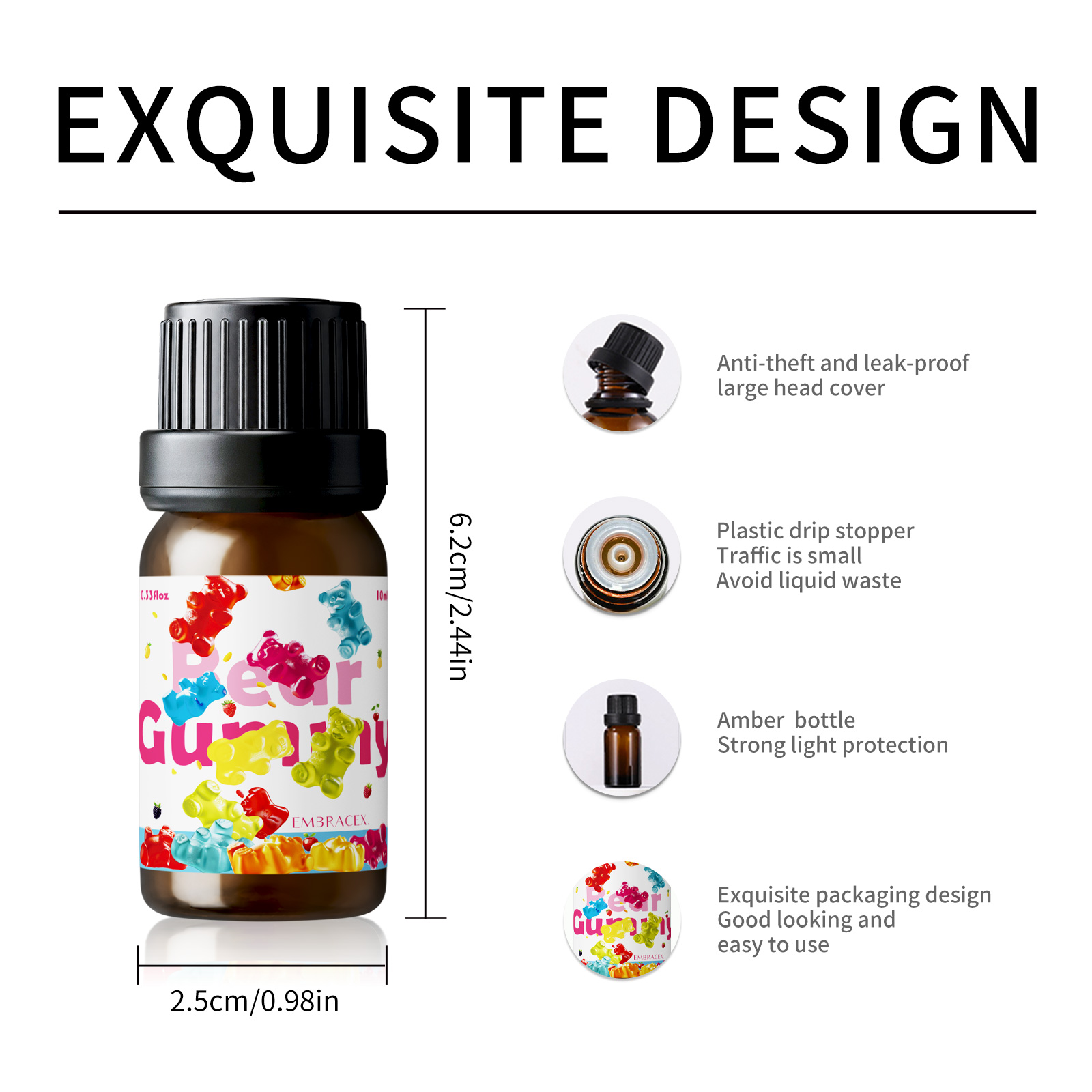 10ml Gummy Bear Fragrance Oil  - đánh giá và giá Candle Fragrance