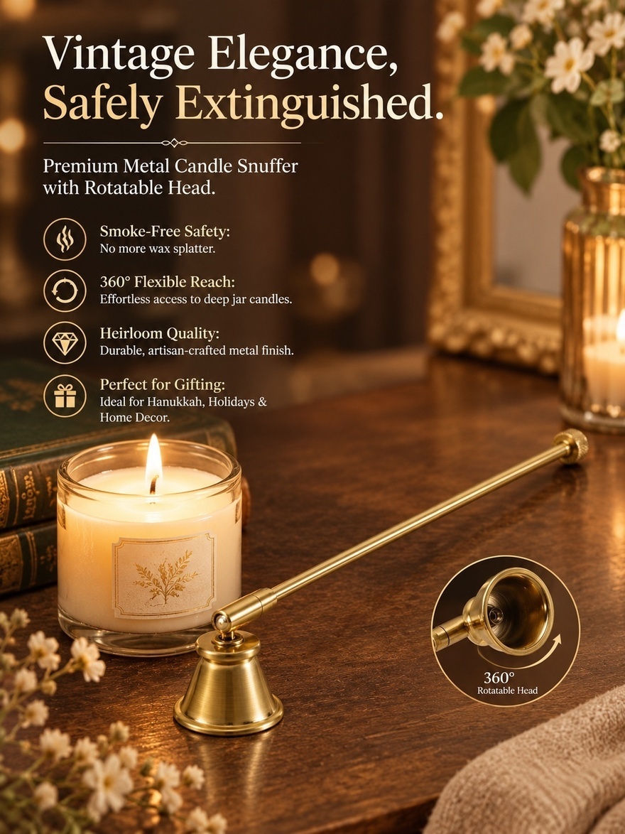 Metal Snuffer Retro Style Long - đánh giá và giá Candle Wick