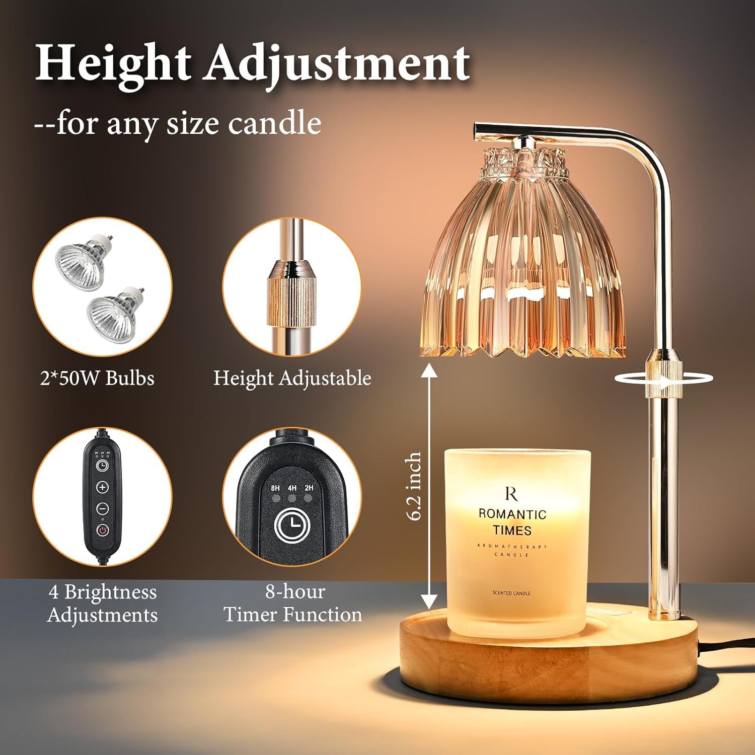 Adjustable Height Aromatherapy - đánh giá và giá Wax Melts