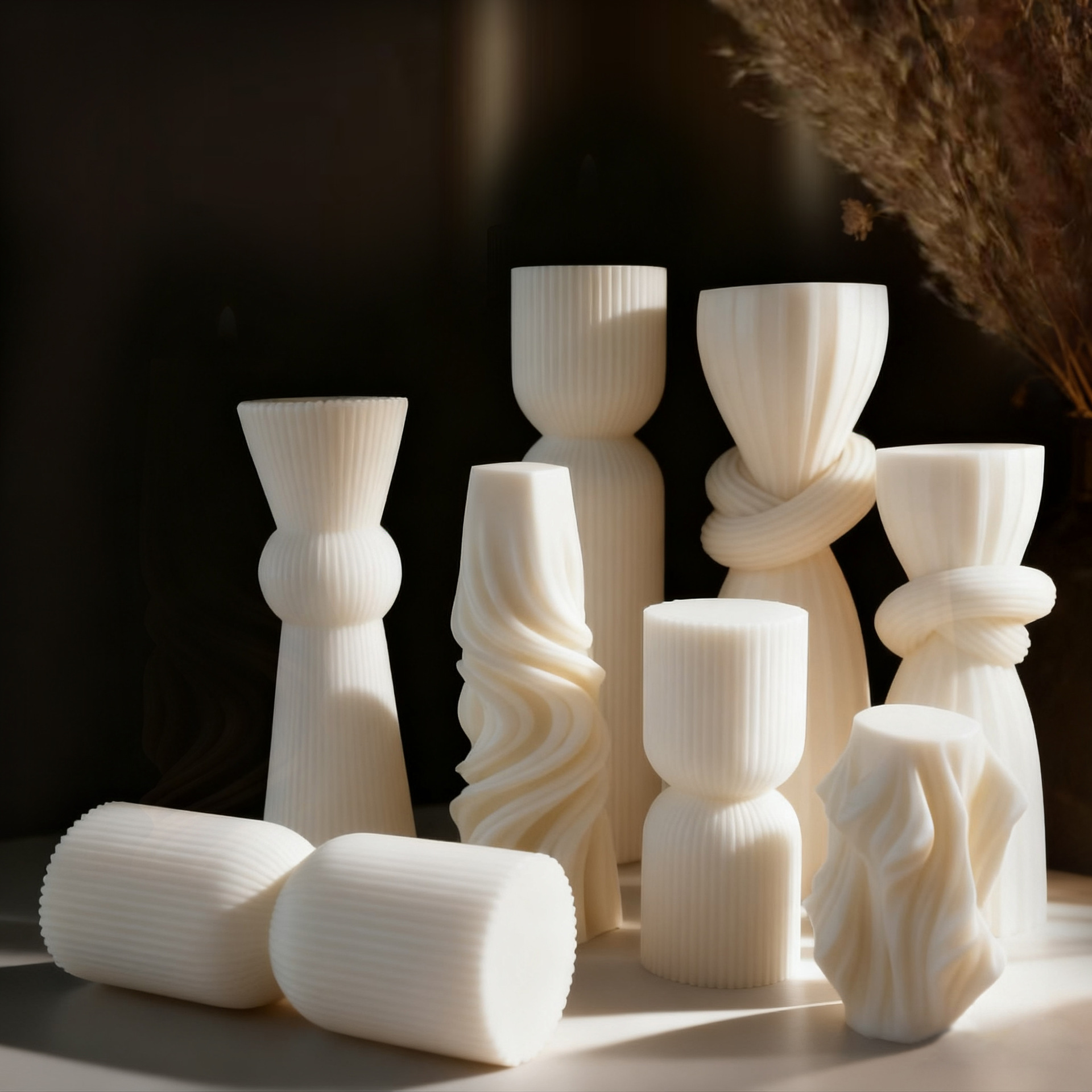 Nordic Minimalist White Scente - đánh giá và giá Candle Molds