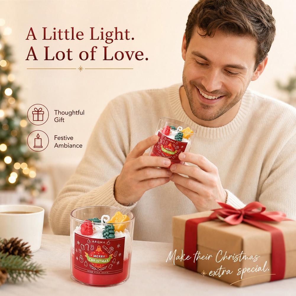 Christmas Scented Candle Glass - đánh giá và giá Soy Wax