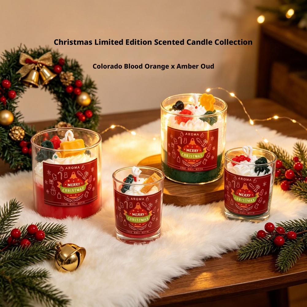 Christmas Scented Candle Glass - đánh giá và giá Soy Wax