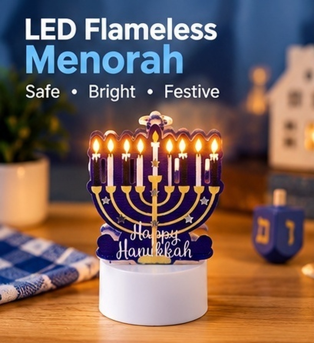 Iron LED Flameless Hanukkah Li - đánh giá và giá Paraffin Wax