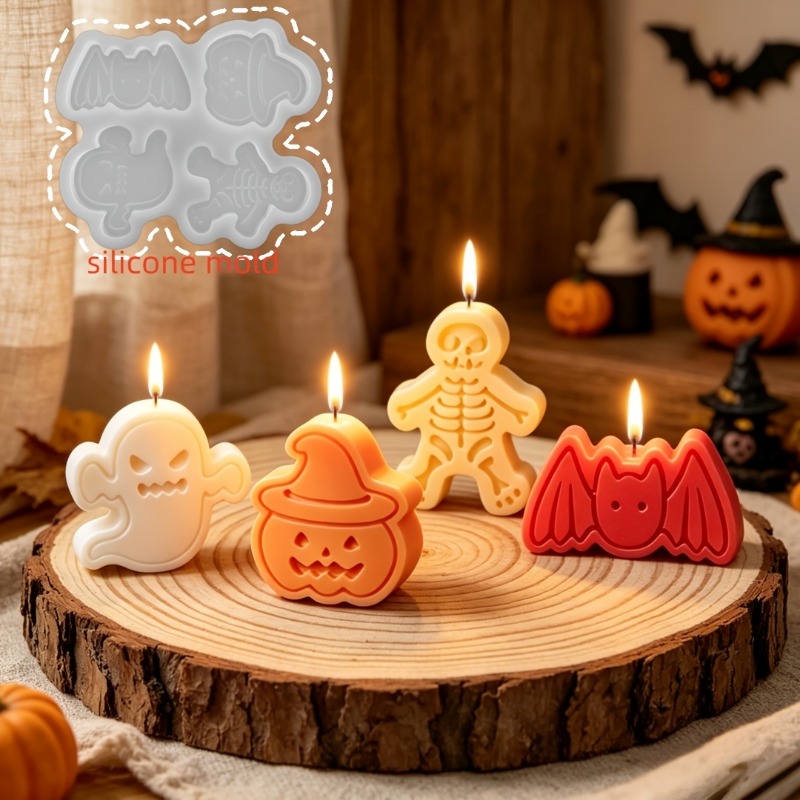 4-cavity silicone resin mold s - đánh giá và giá Candle Molds