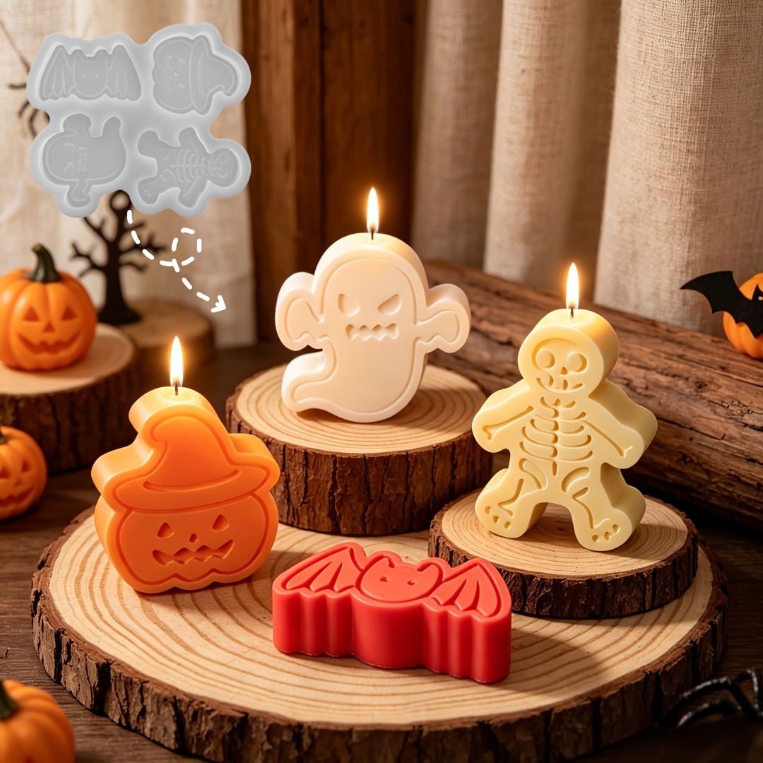 4-cavity silicone resin mold s - đánh giá và giá Candle Molds